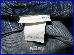 Pottery Barn Kids Denim Overall Curtains 54 x 63 Stonewashed Jean Set/2 SoldOut