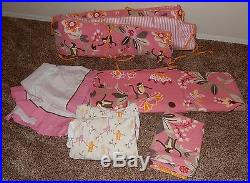 Pottery Barn Kids Emmy Monkey Crib Bedding Set Bedding Bumper Curtains Sheets +