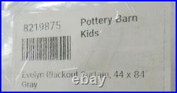 Pottery Barn Kids Evelyn Blackout Panels Drapes Curtains Gray 44x 84 S/2 #7395