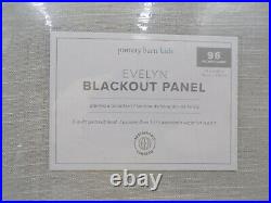 Pottery Barn Kids Evelyn Blackout Panels Drapes Curtains Gray S/ 4 44x96 #9804B