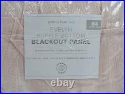 Pottery Barn Kids Evelyn Ruffle Bottom Curtain 44x84 Blush S/2 #8767