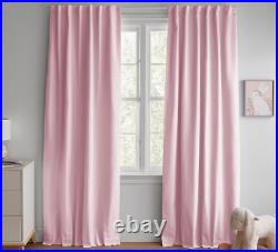 Pottery Barn Kids Quincy Light Pink Blackout Curtains 44x96 New