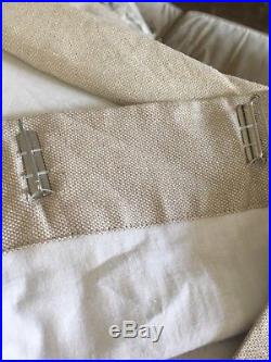 Pottery Barn Lined Beige Linen Drapery Panels 50 X 96 Five Panels Available