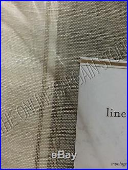 Pottery Barn Linen Stripe Sheers Drapes Panels Curtains Pole Top 50x108 Neutral