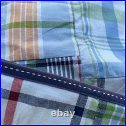 Pottery Barn Madres Plaid Blackout Curtains 44 X 84 Set of 2