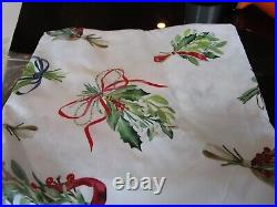 Pottery Barn Mistletoe Christmas shower curtain photo shoot sample