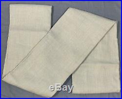 Pottery Barn Natural Belgian Flax Linen Unlined Drapes Panels 108 Curtains