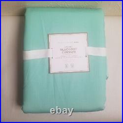 Pottery Barn Ombre Blackout Curtain 52x108 Light Turquoise