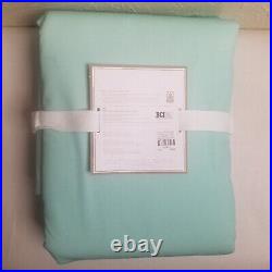 Pottery Barn Ombre Blackout Curtain 52x108 Light Turquoise