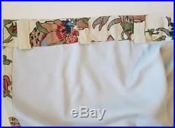 Pottery Barn Palampore Floral Blackout Curtains 2 50 X 108 inch panels