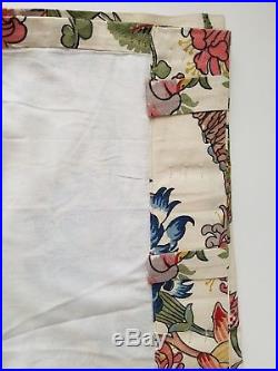 Pottery Barn Palampore Floral Curtains 2- 50 X 96 inch panels