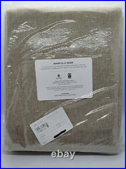 Pottery Barn Peace & Quiet Noise-Reducing Blackout Curtain, 50 x 108, Dark Flax