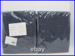 Pottery Barn Provence Linen Curtains 50 x 96 2 Panels, Denim Color NWT