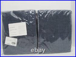 Pottery Barn Provence Linen Curtains 50 x 96 2 Panels, Denim Color NWT