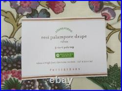 Pottery Barn Resi Floral Palampore Panel Drape Curtain Lined 84 #8781