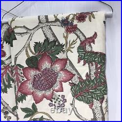Pottery Barn Resi Palampore Curtain Drapes 2 Panels 50 x 96 Floral Rod Pocket