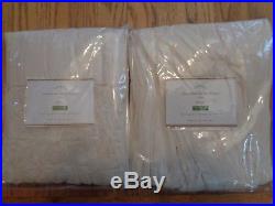 Pottery Barn SMOCKED SHEER DRAPES-SET OF 2-IVORY-42 X 84-NEW IN PACKAGE