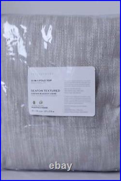 Pottery Barn Seaton Textured Cotton Blackout Curtain 50x 108 Neutral (One) Nwt