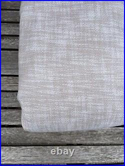 Pottery Barn Seaton Textured Cotton Drape Curtain 100x96 Neutral Cotton Lined