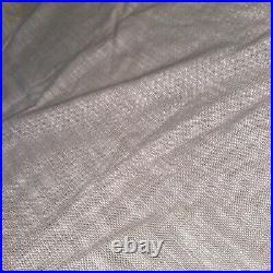 Pottery Barn Seaton Textured Cotton Drape Curtain 100x96 Oatmeal Cotton Lined