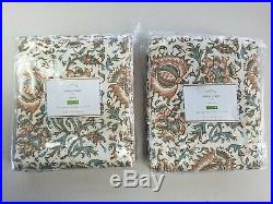 Pottery Barn Selena Printed Lined Curtains Panels Drapes 50x 108 Neutral #4212