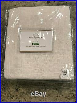 Pottery Barn Set of 2 Cotton Gauze Sheer Curtains 50 x 108 White Poletop NEW