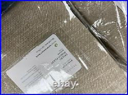 Pottery Barn Set of 2 Emery Linen Pinch Pleat Curtains 108 Oatmeal