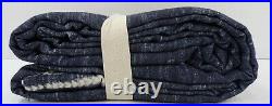 Pottery Barn Shibori Dot Cotton Lined Drape Panel Curtain 50x 108 Blue #9443