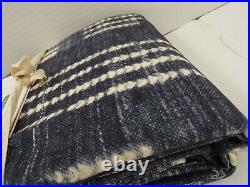 Pottery Barn Shibori Dot Rod Pocket Drape Panel Curtain 50x 84 Blue #9581