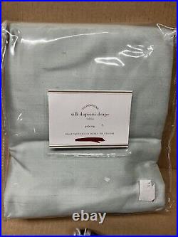 Pottery Barn Silk Drape Porcelain Blue 104x124