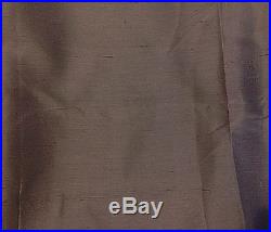 Pottery Barn Silk Dupioni 104x84 Flagstone GRAY blackout drapes TWO PANELS