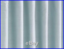 Pottery Barn Silk Dupioni 50x124 PORCELIN BLUE blackout drapes TWO PANELS