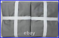 Pottery Barn Silk Dupioni Drape Curtain (2) 50 x 84 Platinum Gray