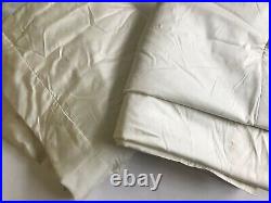 Pottery Barn Silk Dupioni Drapes Curtains Set of 2 Ivory Lined 50 x 96 in LOOK