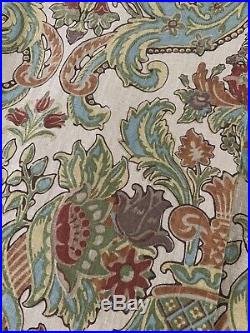 Pottery Barn Simone Jacobean Curtains. 2 Panels. Mint. Used For Open House Only