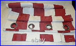 Pottery Barn Sunbrella Stripe Outdoor Grommet Curtain Drape 50 x 84 Red White
