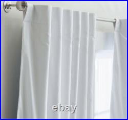 Pottery Barn Teen Blackout Drapes Curtains Ombre NWT 52x96 Royal Blue & White