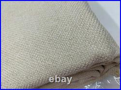 Pottery Barn Textured Chenille Cotton Lined Curtains Panels Flax 50x108 #J116E