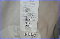 Pottery Barn Vanessa Blue Set 2 Linen Blend Curtain Panels 50 x 84 with Clamps