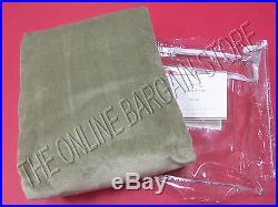 Pottery Barn Velvet Drapes Curtains Panels Lined Deep Sage 50x96 Pole Top