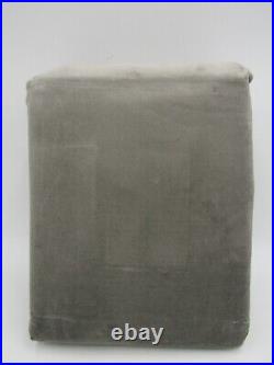 Pottery Barn Velvet Twill Blackout Curtain Panel Flagstone 50x108 #Q167