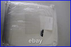 Pottery Barn curtain. 3 in 1 pole top. 50x108. Emery pinch pleat. Ivory