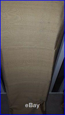 Pottery barn 100% Silk Gold Drapes/ Curtains 50 × 96 A PAIR (2)
