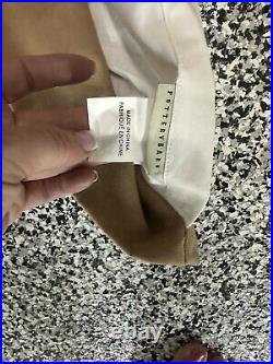 Pottery barn Set Of 5 Brown Suede Curtains
