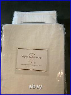 Pottery barn belgian flax linen curtains white 108 #1331