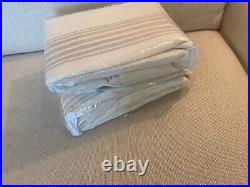 Pottery barn riviera stripe curtains, 50x96, Sandalwood, Two Pair, NWOT