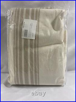 Pottery barn riviera stripe curtains, 50x96, Sandalwood, Two Pair, NWOT