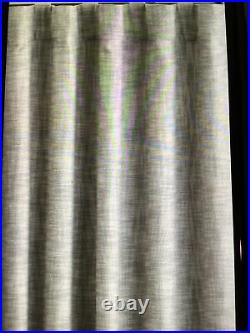 Pottery barn seaton textured curtains gray#1428