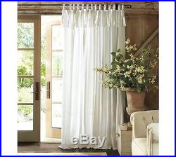 Pottery barn textured tie top curtain 12 panels