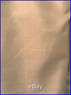 SET of 2 PBarn Dupioni Silk Drapes 50 W X 84L Ivory, very gently used, (SET/2)